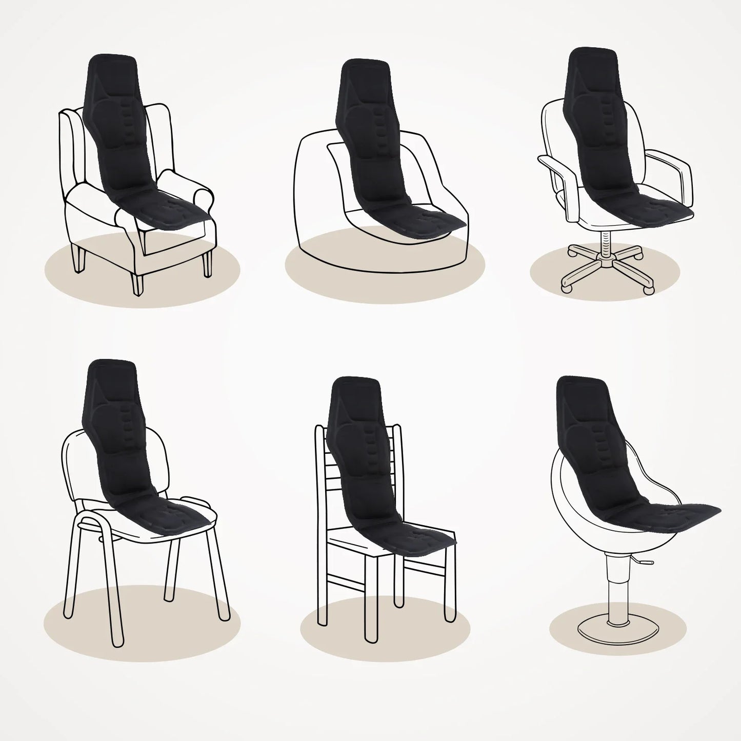 Electric Back And Full-Body Massage Chair Cushion