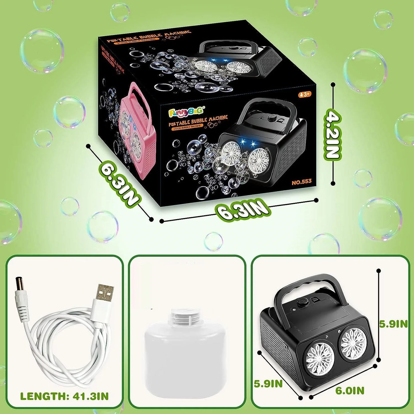 kids Automatic Bubble Machine