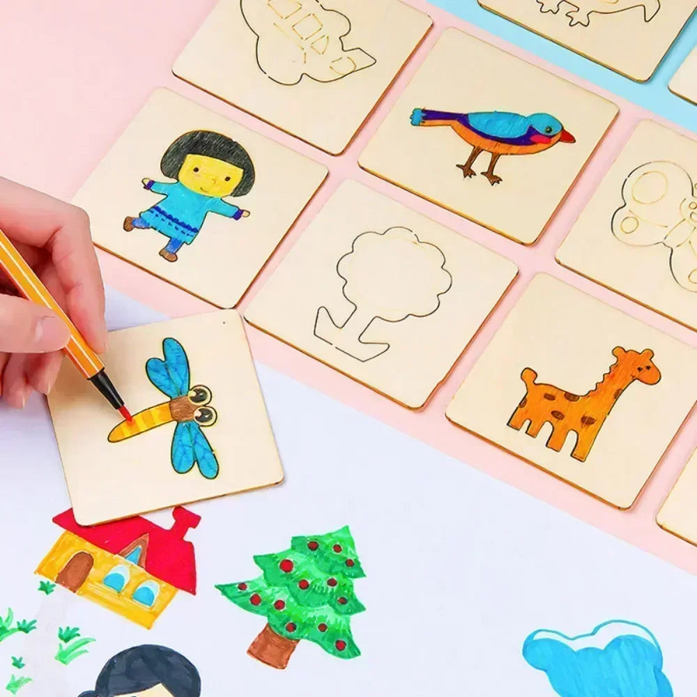 Kids Drawing Stencils Template
