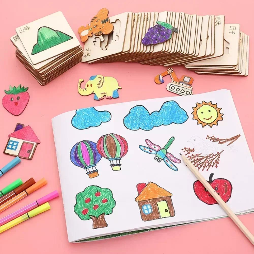 Kids Drawing Stencils Template