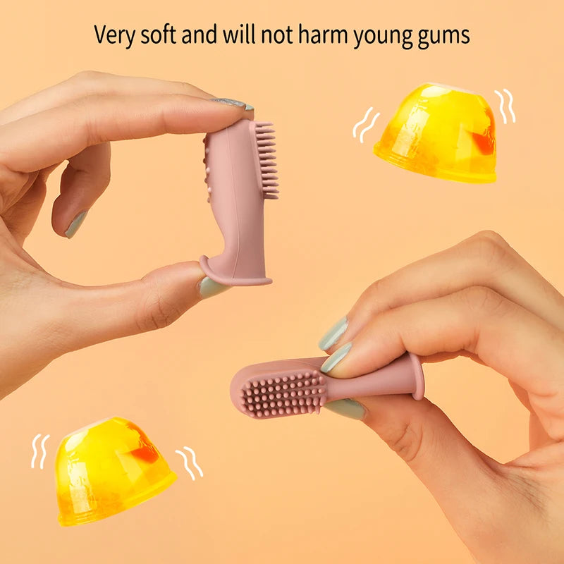 New Born Baby Soft Finger Toothbrush