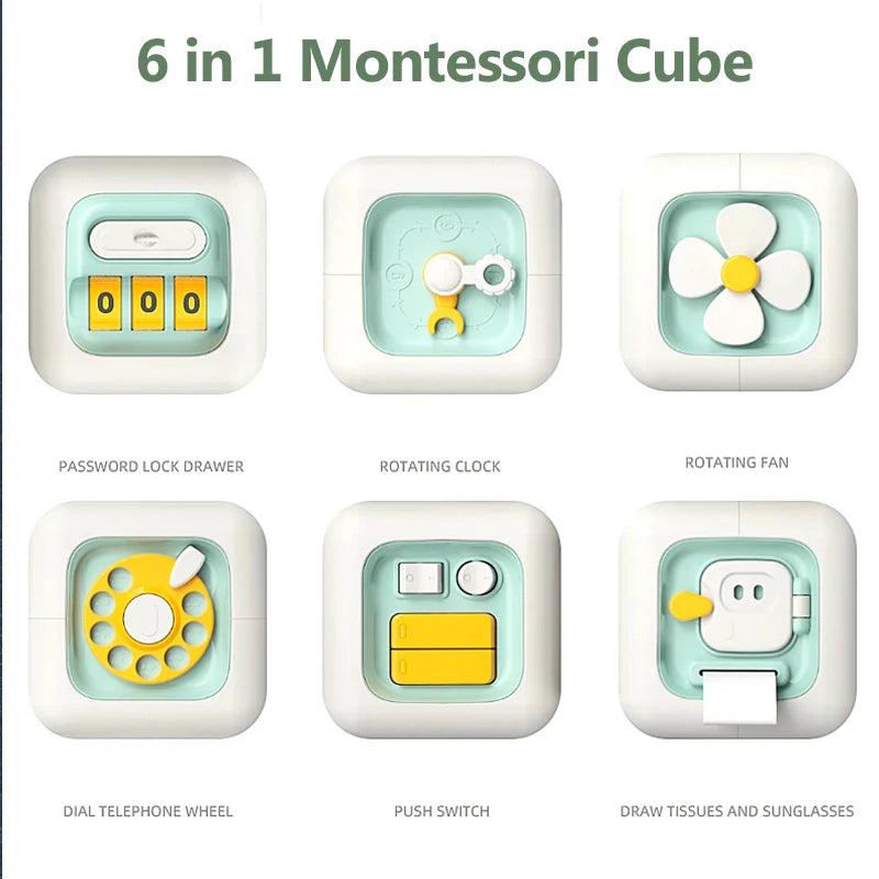 Baby 6 in 1 Fidget Cube