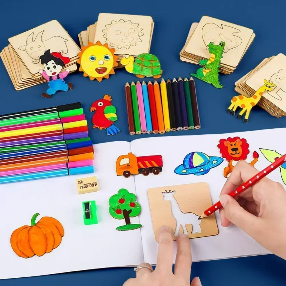 Kids Drawing Stencils Template