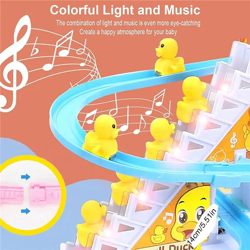 Baby Duck Climbing Stairs Track Set