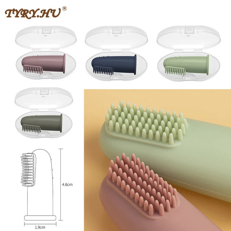 New Born Baby Soft Finger Toothbrush