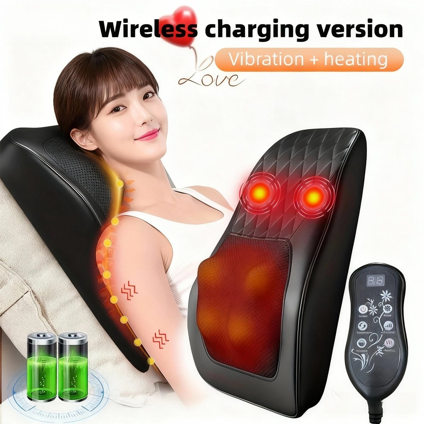Back and Spine Heating Vibrating Massager