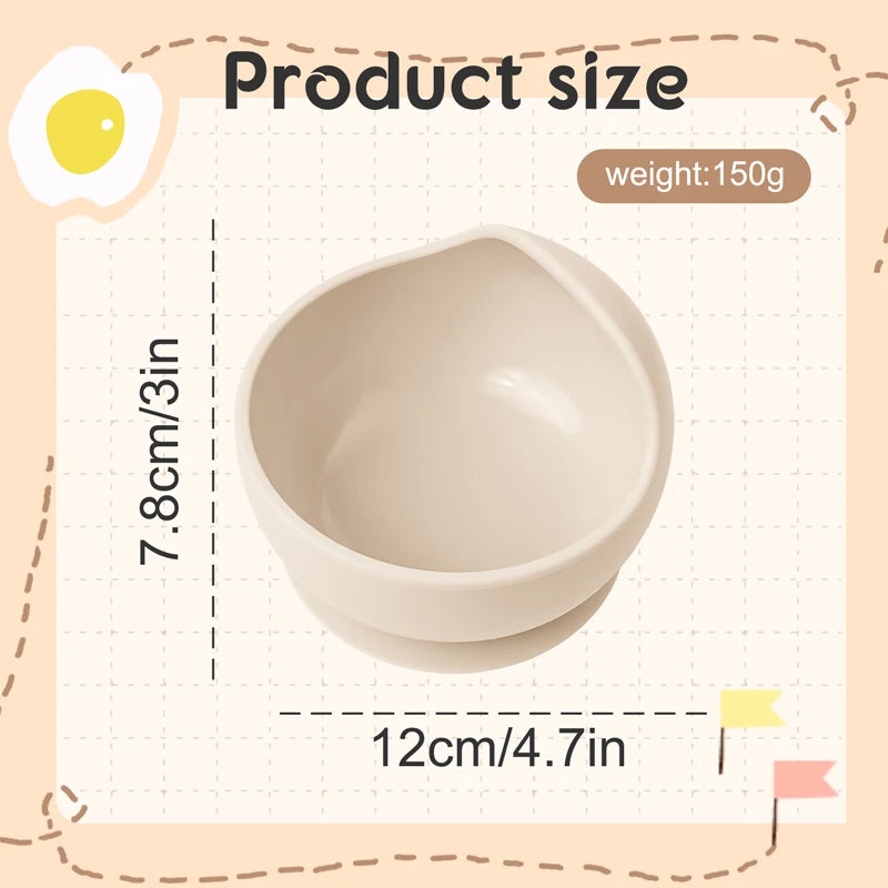 Baby 2PC Silicone Bowl