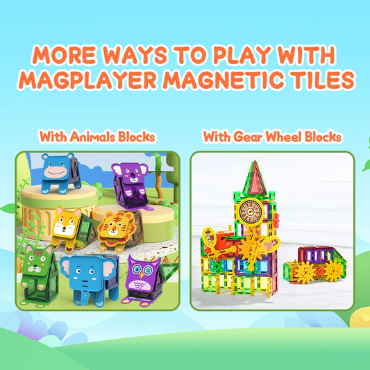 Kids  Magnetic Building Blocks Construction Set