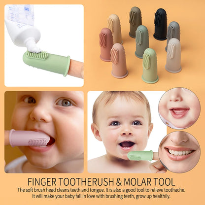 New Born Baby Soft Finger Toothbrush