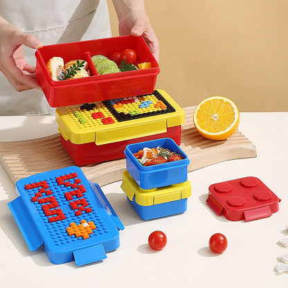 KIds DIY Building Blocks Lunch Box