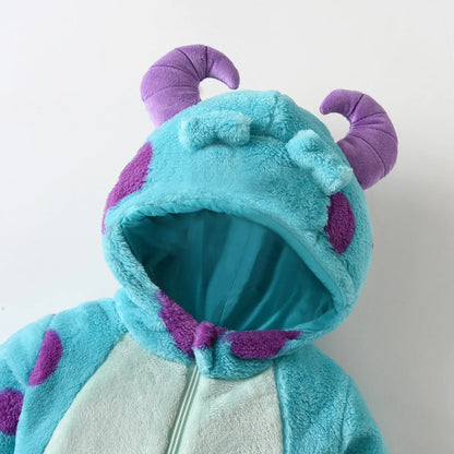 Baby Dragon Fleece Playsuits