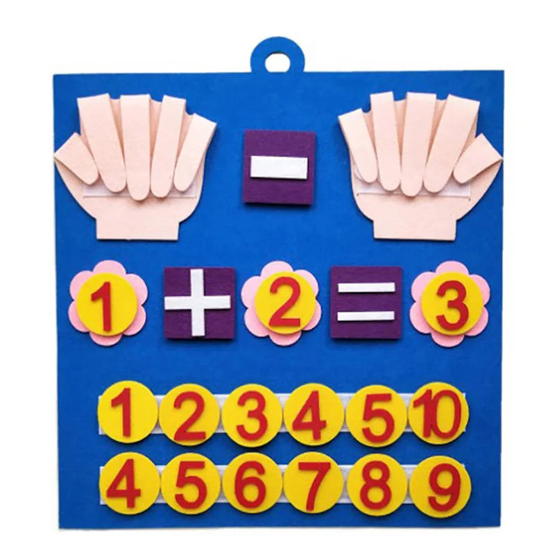 Kids Felt Finger Number Counting Math Learning