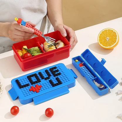 KIds DIY Building Blocks Lunch Box