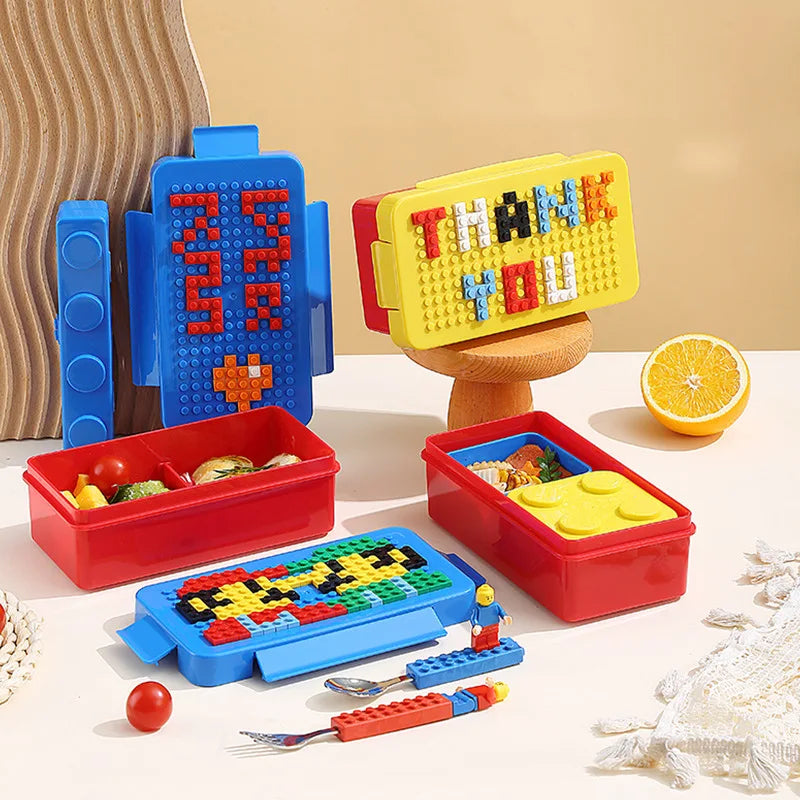 KIds DIY Building Blocks Lunch Box