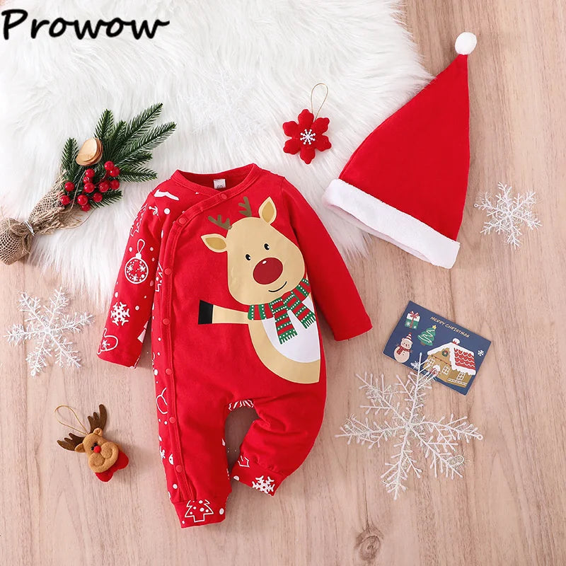 Baby Christmas Cute Deer Jumpsuit