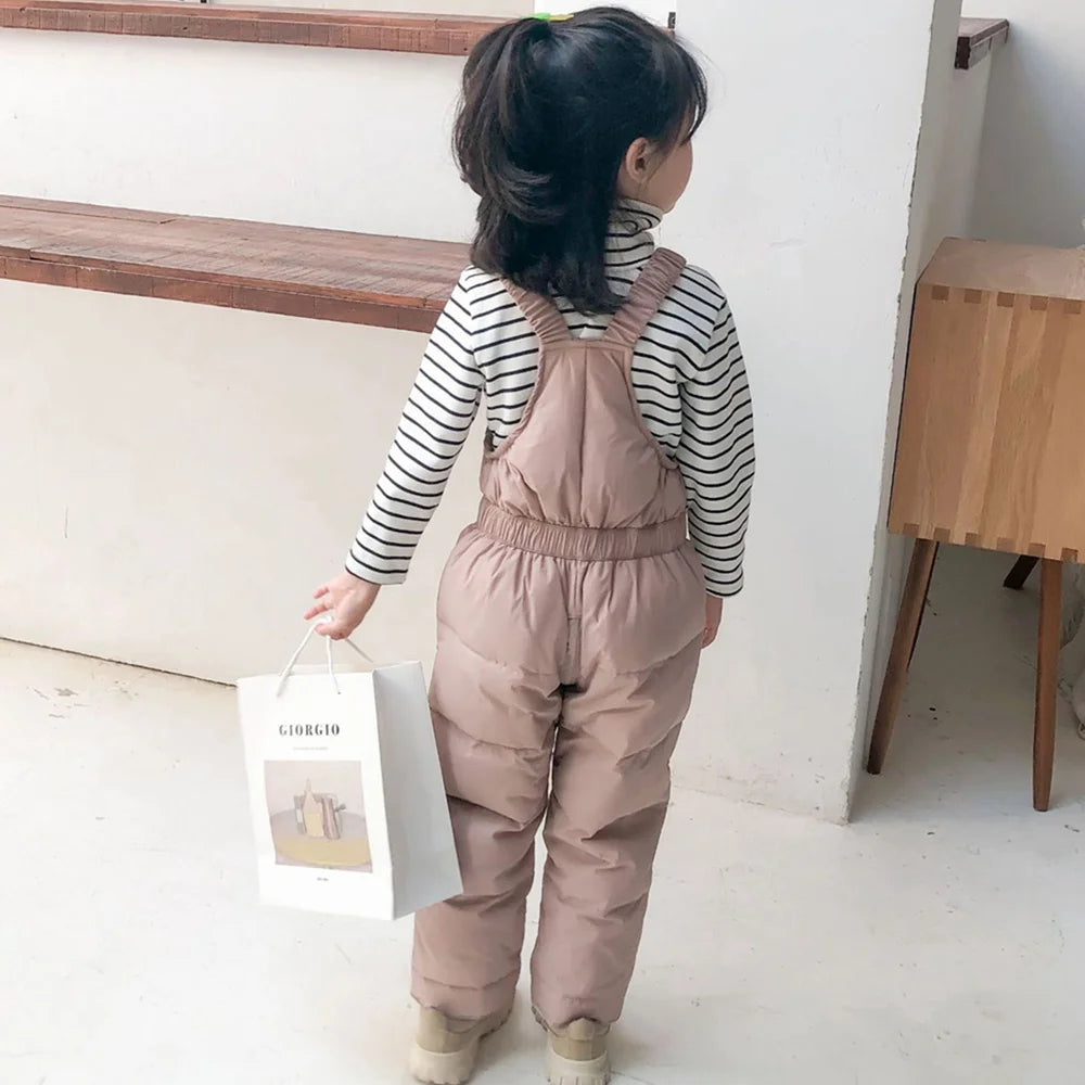 Winter Kids Warm Overalls