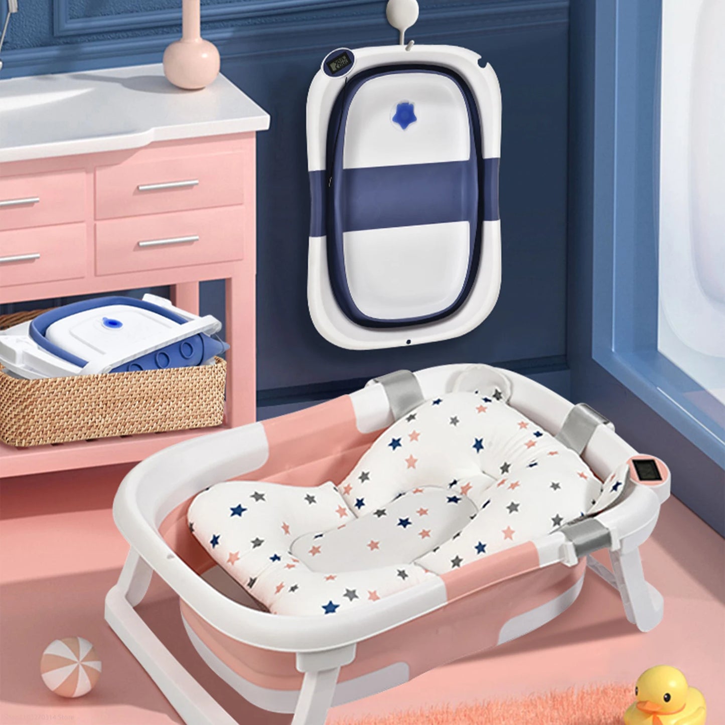 Baby Real-time Temperature Sensing Bath Tub