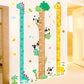 Baby Cartoon Animals Height Measure Wall Sticker