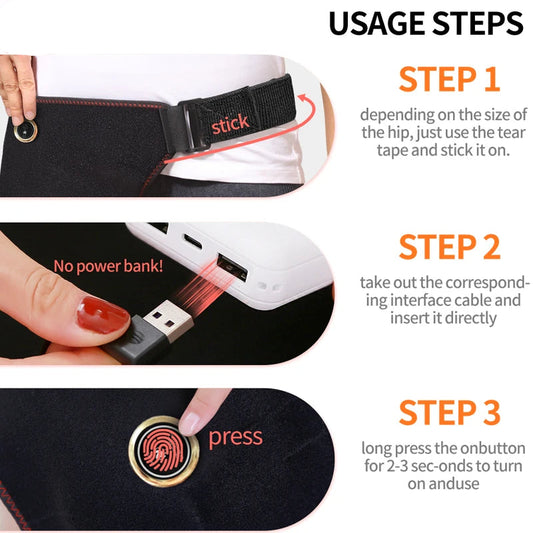 Cordless Heated Hip Support Brace