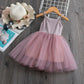 Summer Cute Girls Sequined Princess Dress
