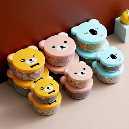 4pcs Baby Cartoon Lunch Box