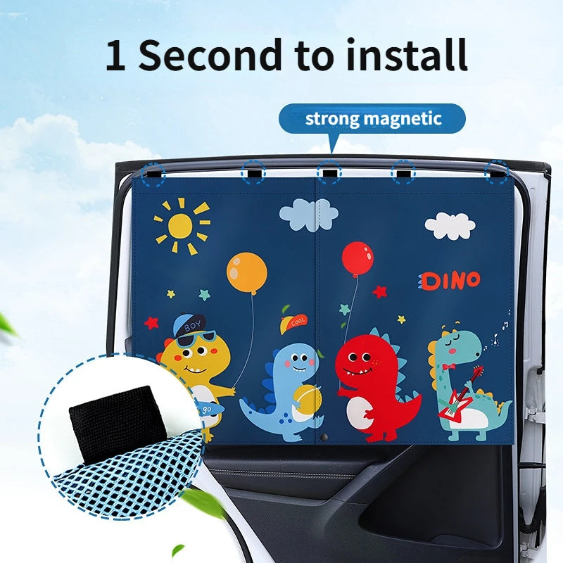 Kids Magnetic Car Window Shades