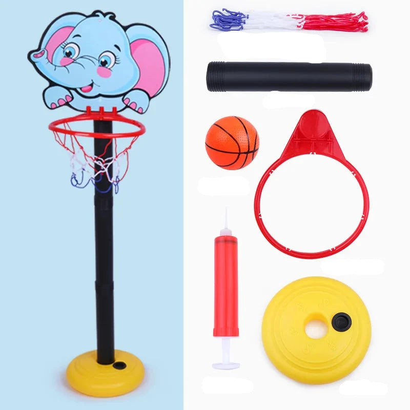 Kids Adjustable Cartoon Basketball Stands