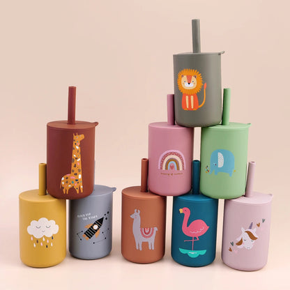 Baby Silicone Straw cup