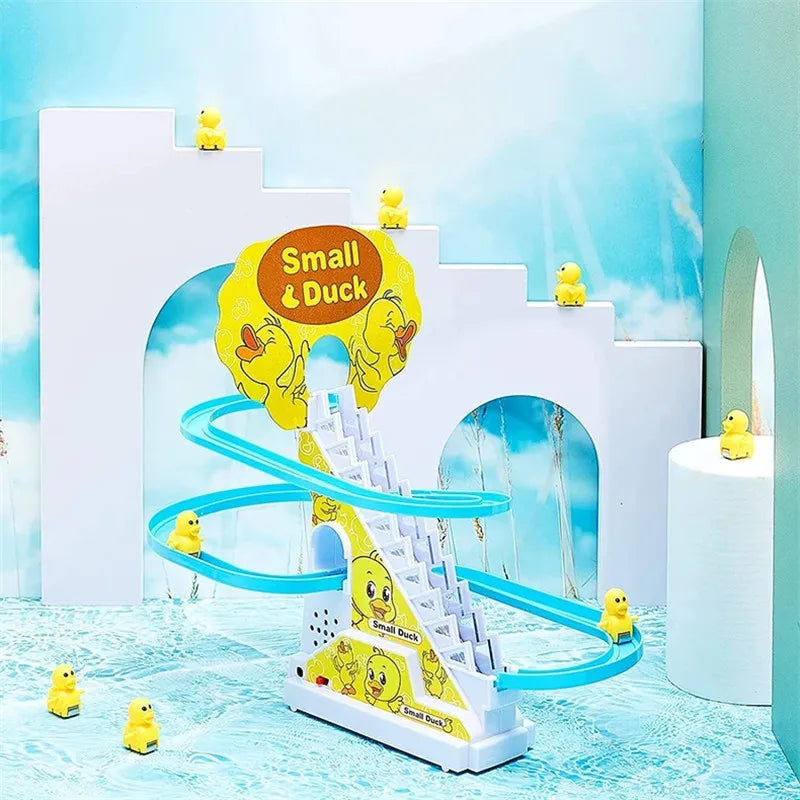 Baby Duck Climbing Stairs Track Set