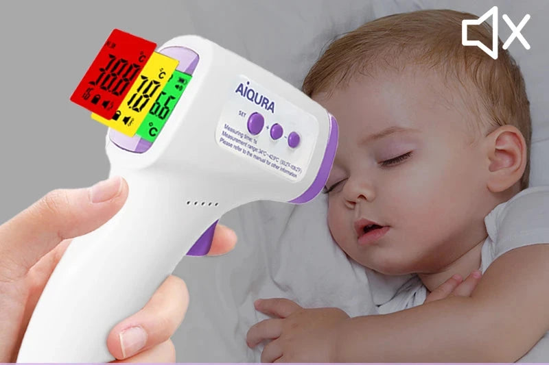 Baby Voice Backlit Forehead Digital Thermometer