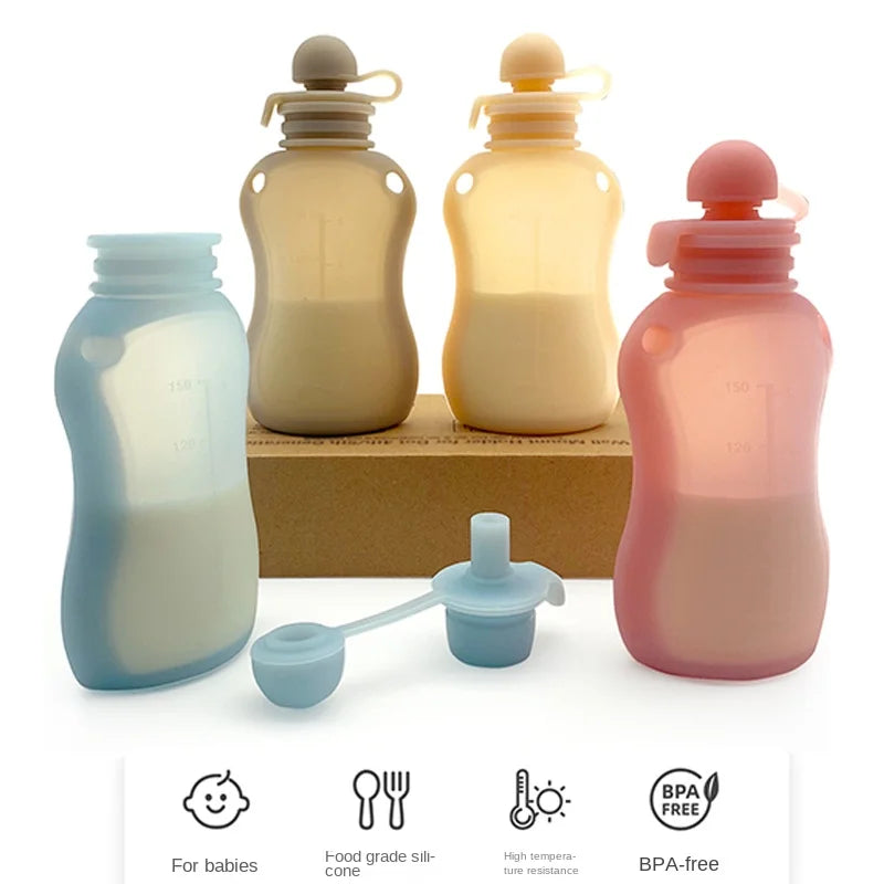 Baby Reusable Silicone Breast Milk Storage