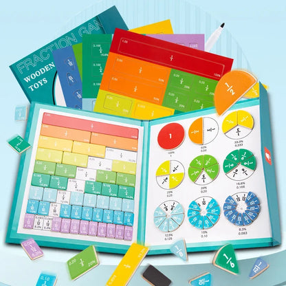 Kids Magnetic Fraction Math Learning Book