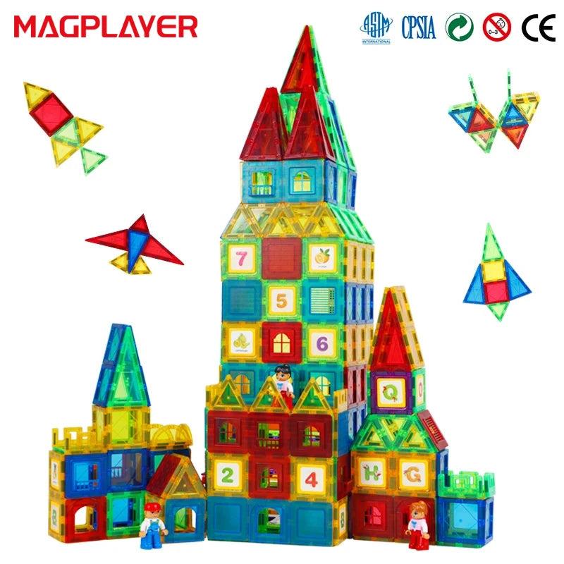 Kids  Magnetic Building Blocks Construction Set