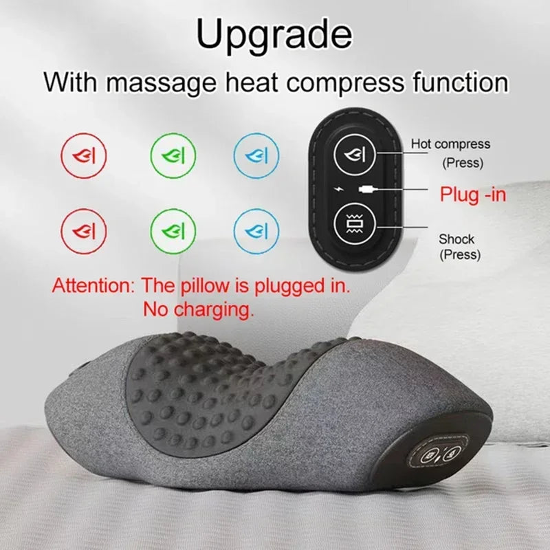 Neck Heated Massager Pillow