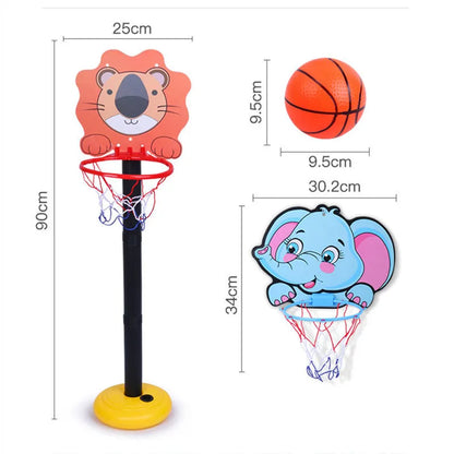 Kids Adjustable Cartoon Basketball Stands