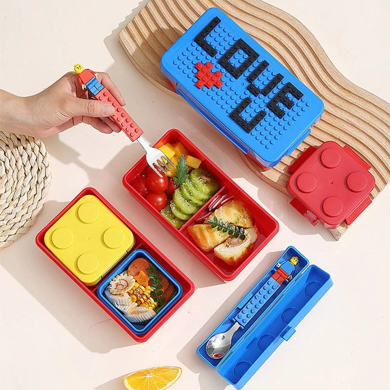 KIds DIY Building Blocks Lunch Box