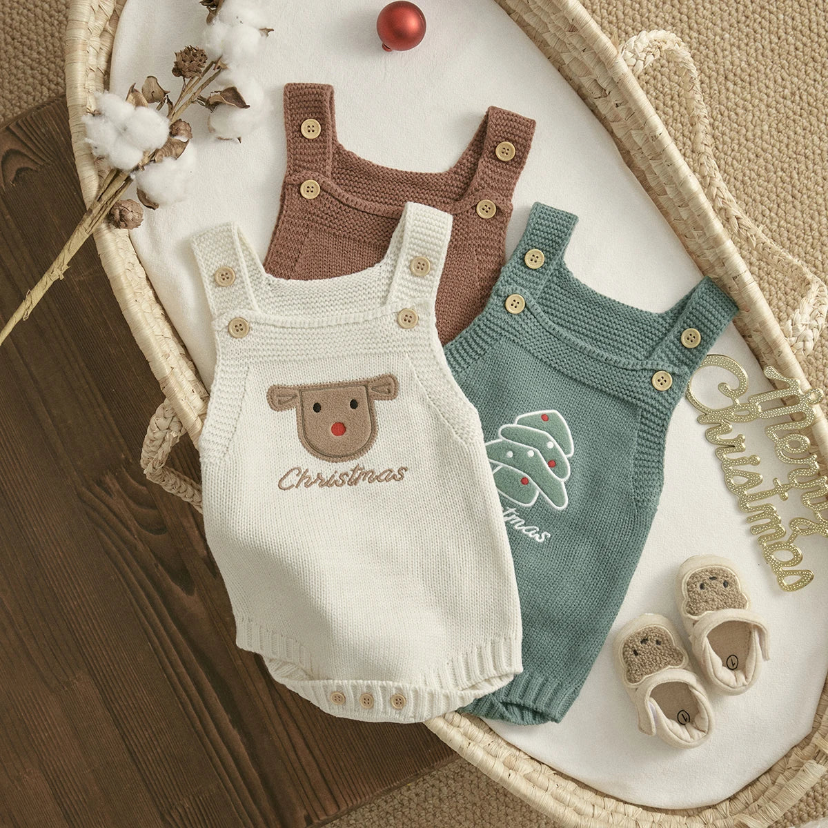 Baby Christmas Overall Jumpsuit