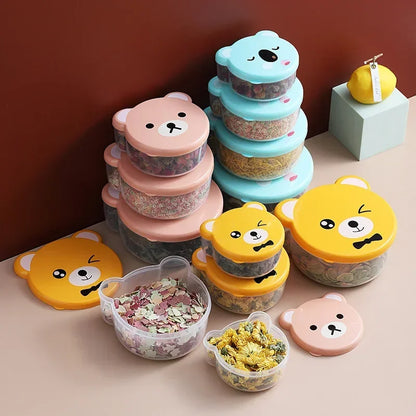 4pcs Baby Cartoon Lunch Box