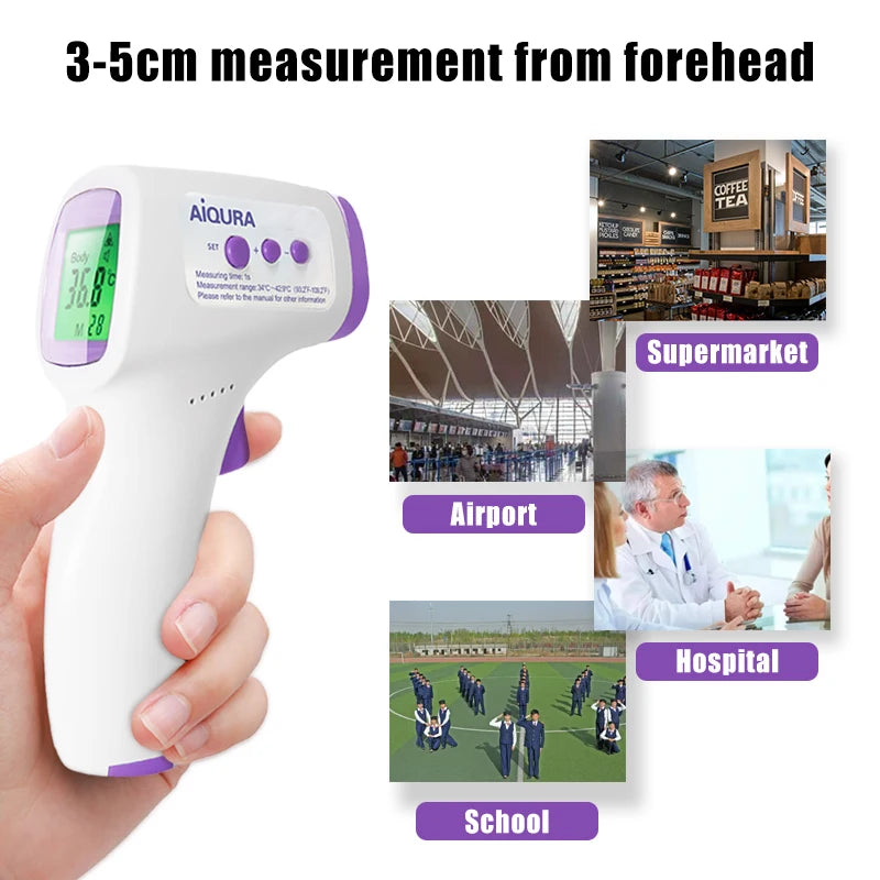 Baby Voice Backlit Forehead Digital Thermometer