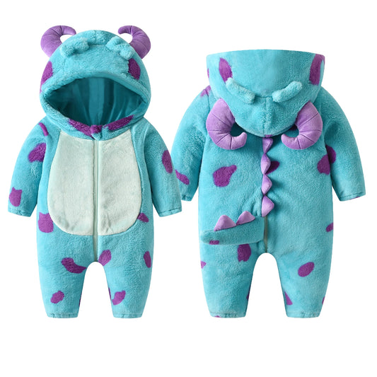 Baby Dragon Fleece Playsuits