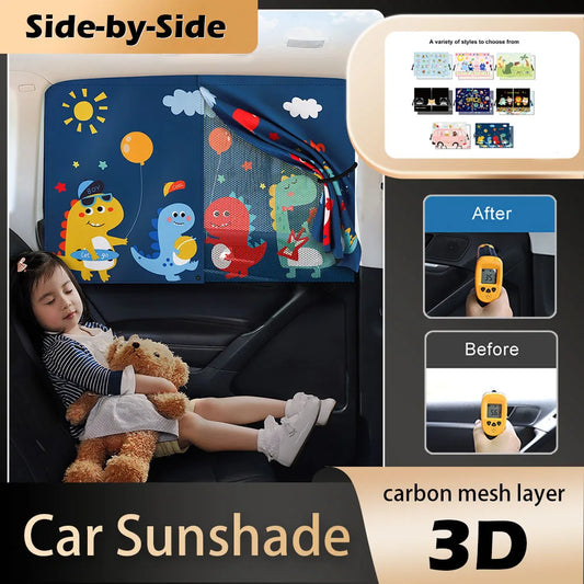 Kids Magnetic Car Window Shades