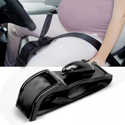 Woman pregnancy safety seatbelt