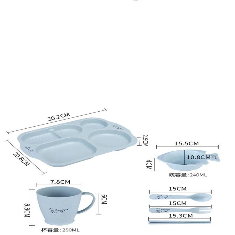 Baby Anti-drop partition plate Set