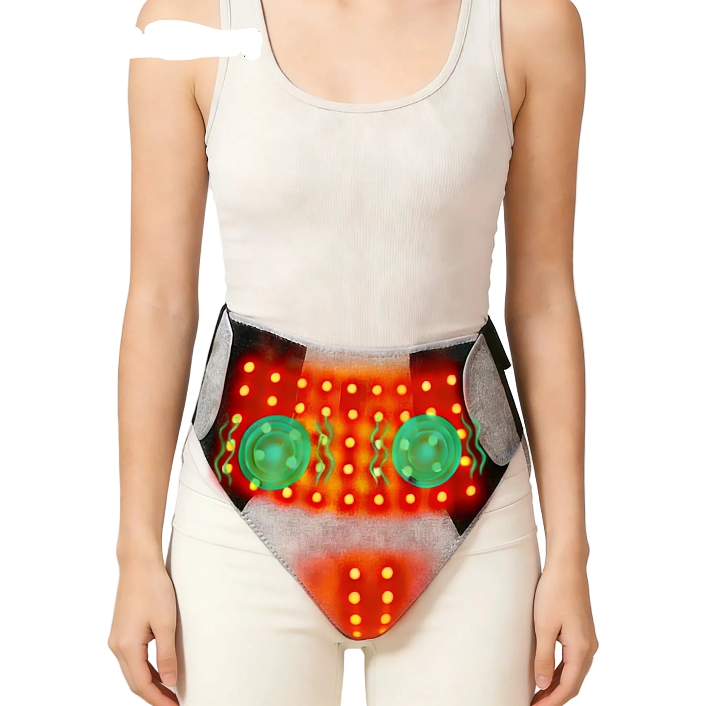 Woman's Back and Abdominal Massager