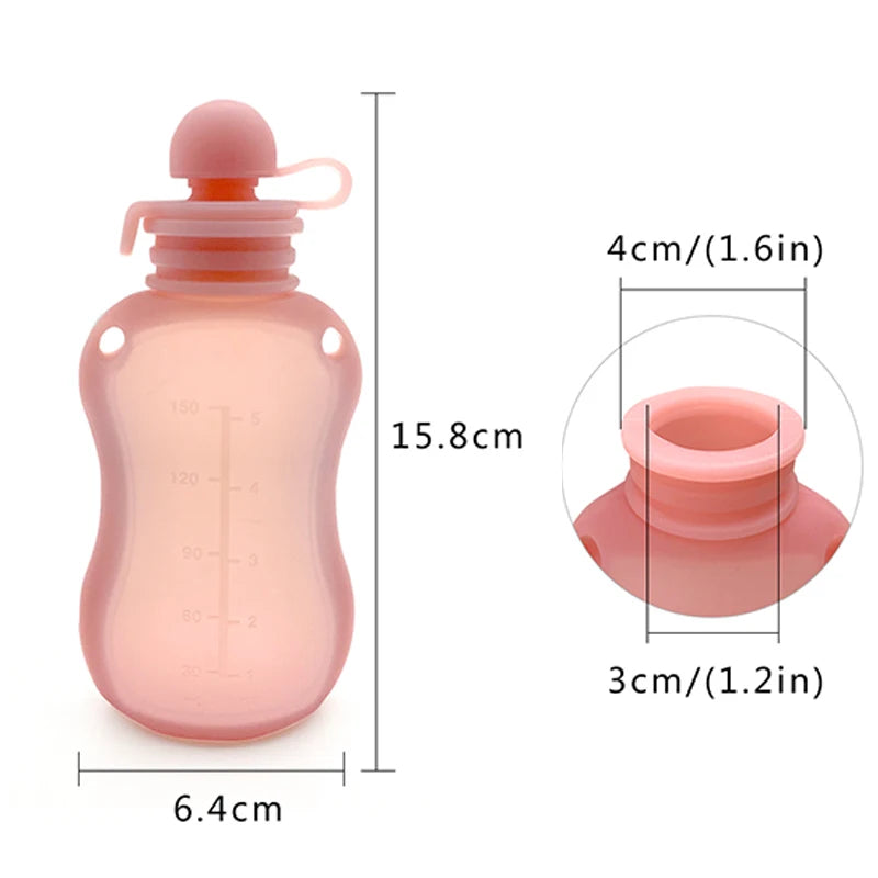 Baby Reusable Silicone Breast Milk Storage