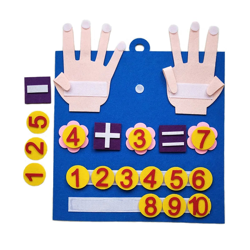 Kids Felt Finger Number Counting Math Learning