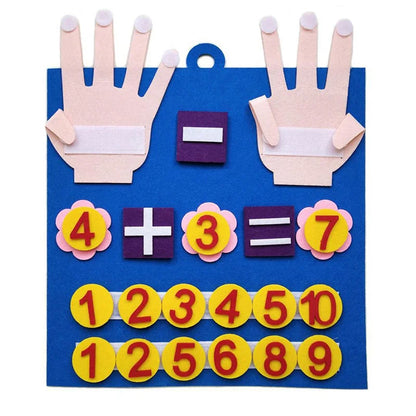 Kids Felt Finger Number Counting Math Learning