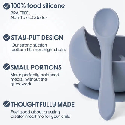 Baby 2PC Silicone Bowl