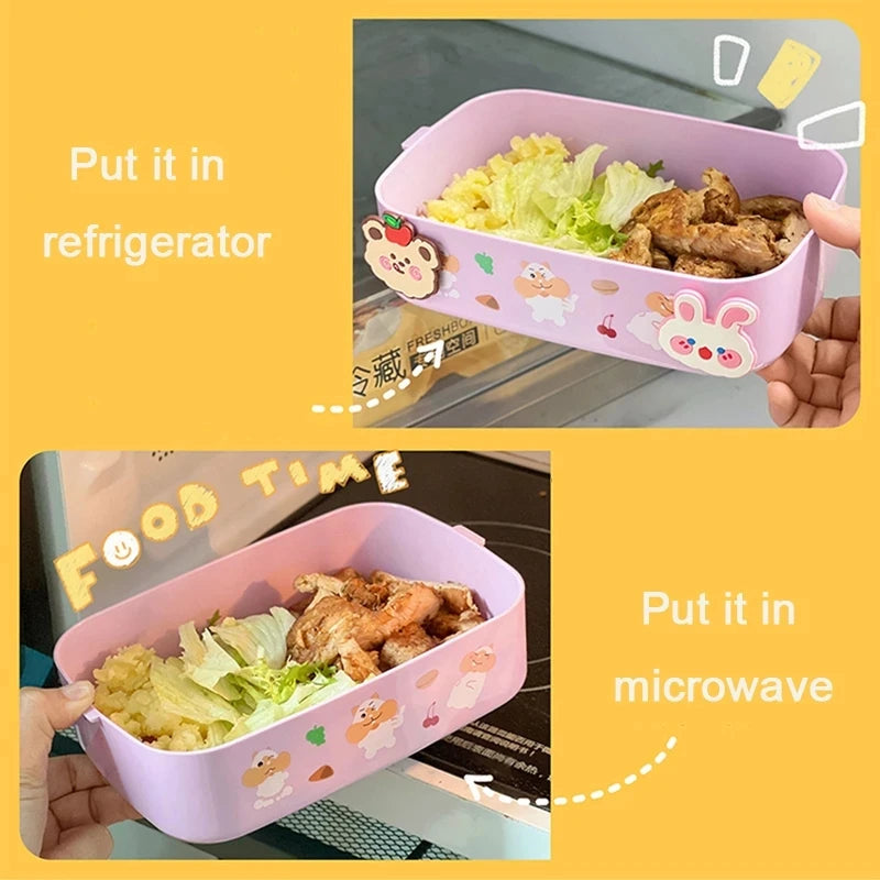 Cute Baby Lunch Box Multi Storage