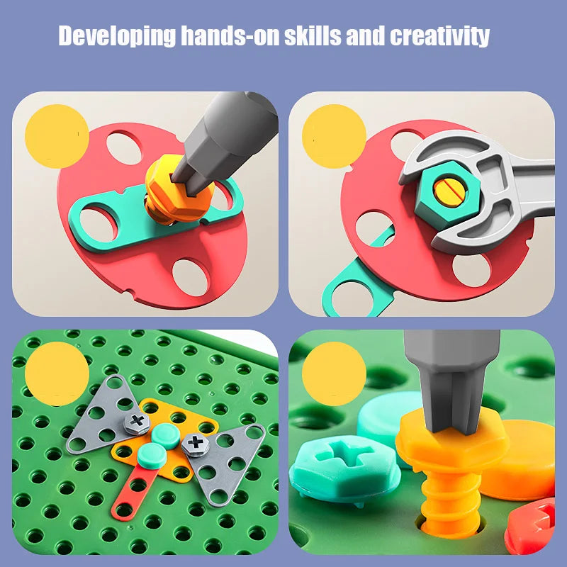 Kids DIY Tool Building Play Set